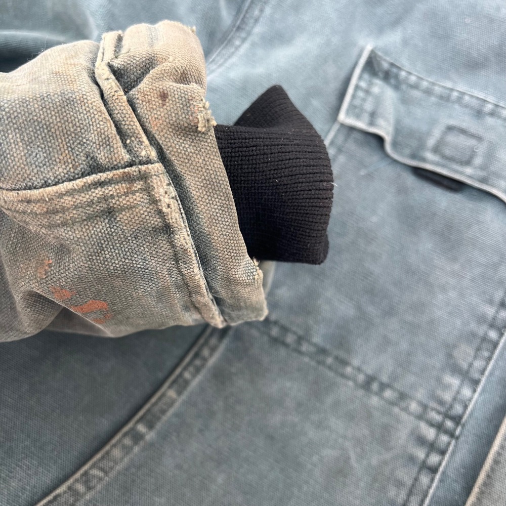 Carhartt Arctic Traditional Coat Mens 2XL Teal Duck Canvas Quilted Work Jacket - Picture 7 of 16